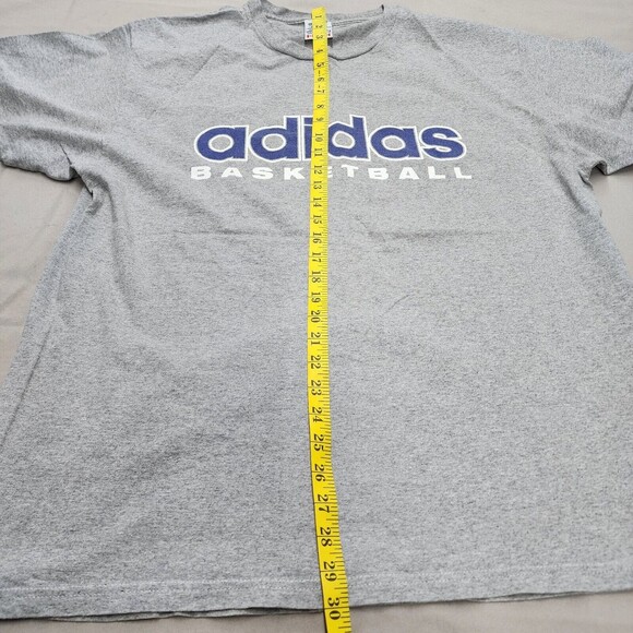 ADIDAS BASKETBALL Men's Gray 90s MADE IN USA Tshirt Size XL - Picture 5 of 10